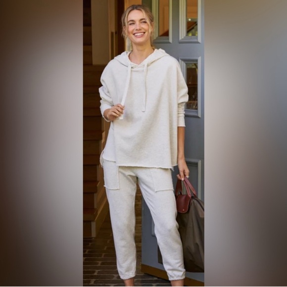 Frank & Eileen Venice Travel Set Eamon Joggers Kane Hoodie M White - Picture 2 of 10